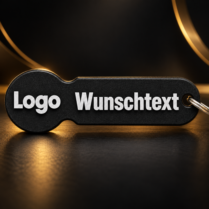 Personalisierte Schlüsselanhänger mit Logo & Wunschtext 10 Stück | G-Print3D
