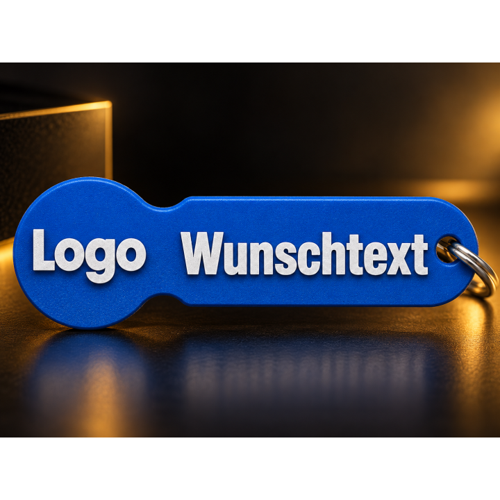 Personalisierte Schlüsselanhänger mit Logo & Wunschtext 10 Stück | G-Print3D
