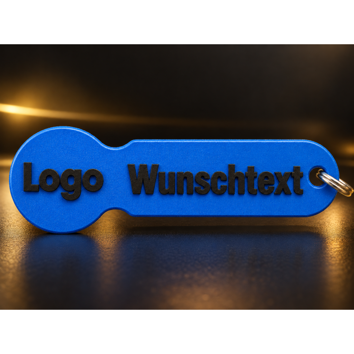 Personalisierte Schlüsselanhänger mit Logo & Wunschtext 10 Stück | G-Print3D