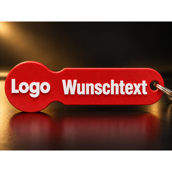 Personalisierte Schlüsselanhänger mit Logo & Wunschtext 10 Stück | G-Print3D