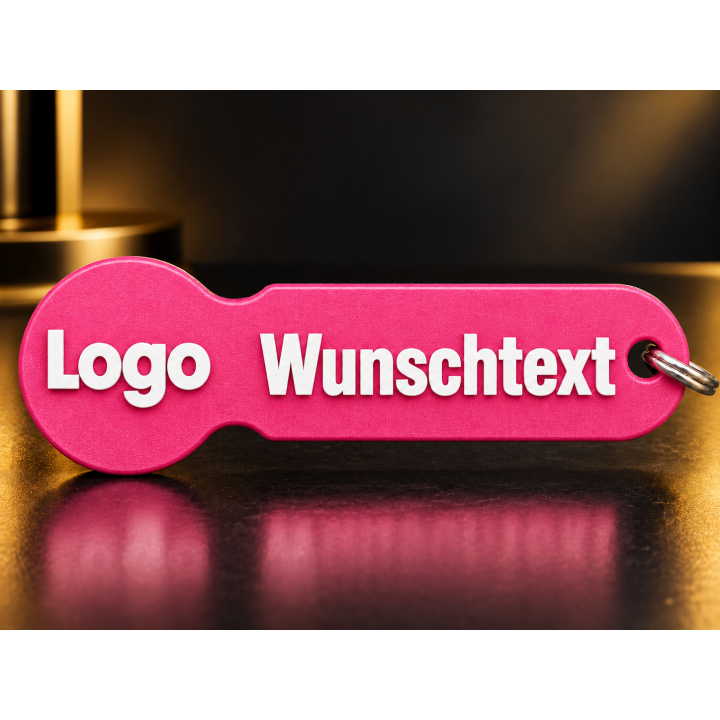 Personalisierte Schlüsselanhänger mit Logo & Wunschtext 10 Stück | G-Print3D