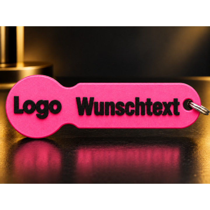 Personalisierte Schlüsselanhänger mit Logo & Wunschtext 10 Stück | G-Print3D