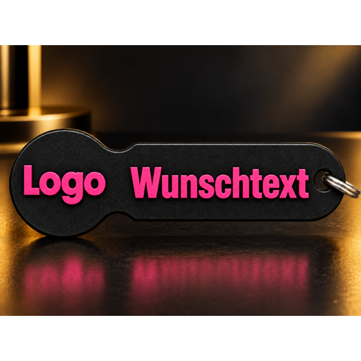 Personalisierte Schlüsselanhänger mit Logo & Wunschtext 10 Stück | G-Print3D