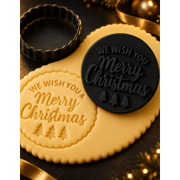Personalisierter Weihnachts-Keksstempel mit Wunschtext | G-Print3D