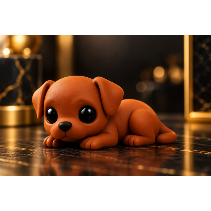 Niedliche Hundefigur 3D-Druck | Deko & Geschenk | G-Print3D