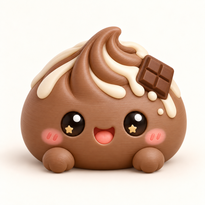 Kawaii Schoko-Bao als 3D-Druck Figur | G-Print3D
