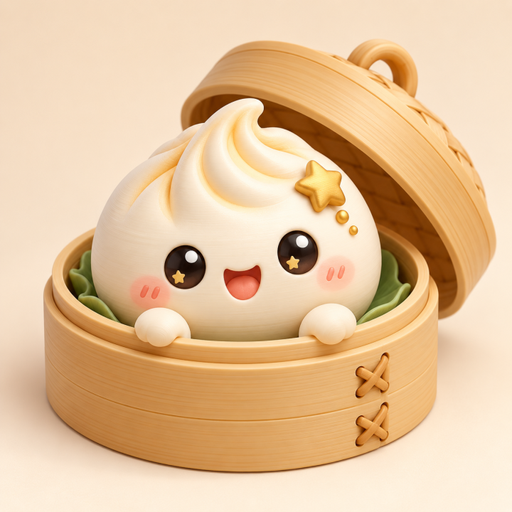 Kawaii Stern-Bao als 3D-Druck Figur | G-Print3D
