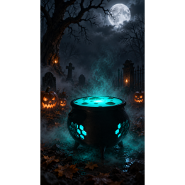 Halloween Hexenkessel 3D-Druck | Passend zur Halloween-Hexe | G-Print3D