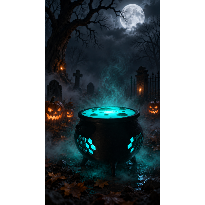 Halloween Hexenkessel 3D-Druck | Passend zur Halloween-Hexe | G-Print3D