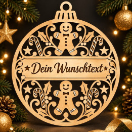 Personalisierte Weihnachtsschmuck Lebkuchen | 3D-Druck | G-Print3D