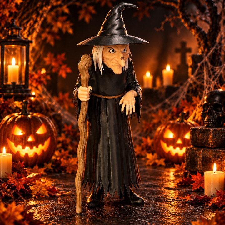 Halloween Hexe - 3D Druck